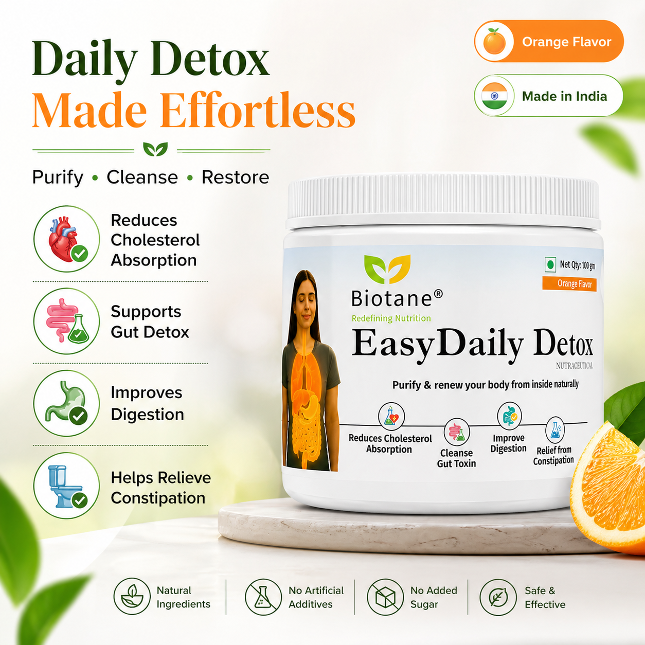 Biotane EasyDaily Detox for instant Gut Cleanse