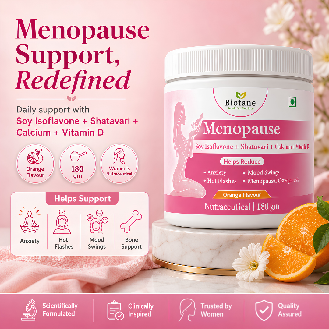 Biotane Menopause Supplement β Daily Nutritional Support | Orange Flavour