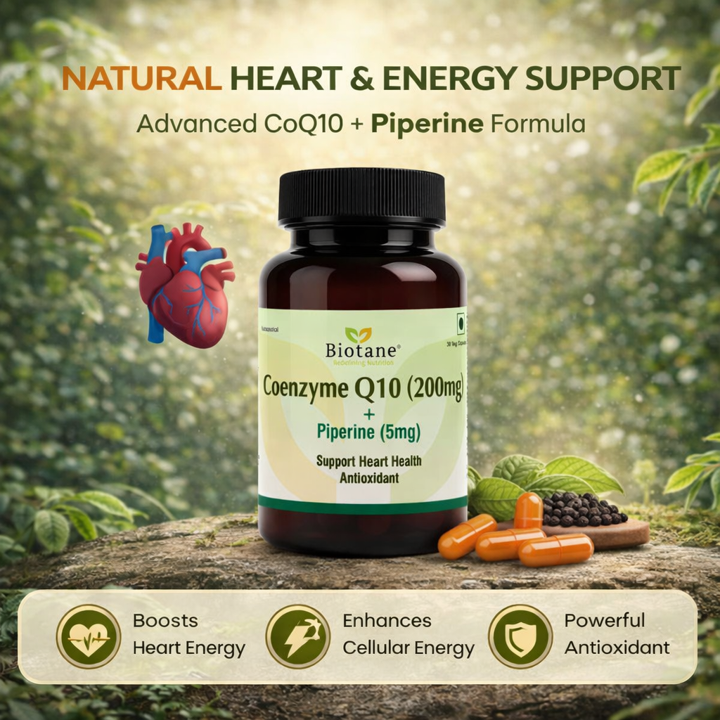Biotane Coenzyme Q10 Capsules with Piperine 5mg