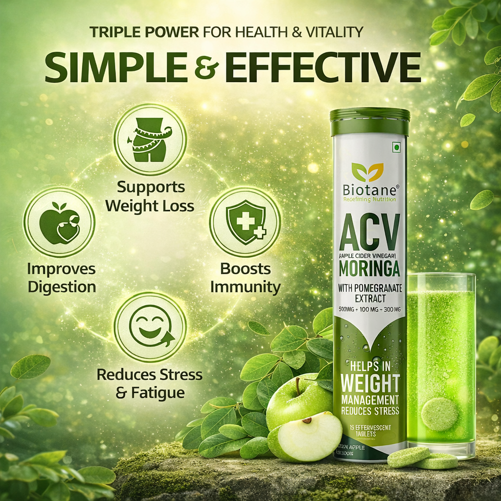 Biotane ACV (Apple Cider Vinegar) with Moringa & Pomegranate Extract