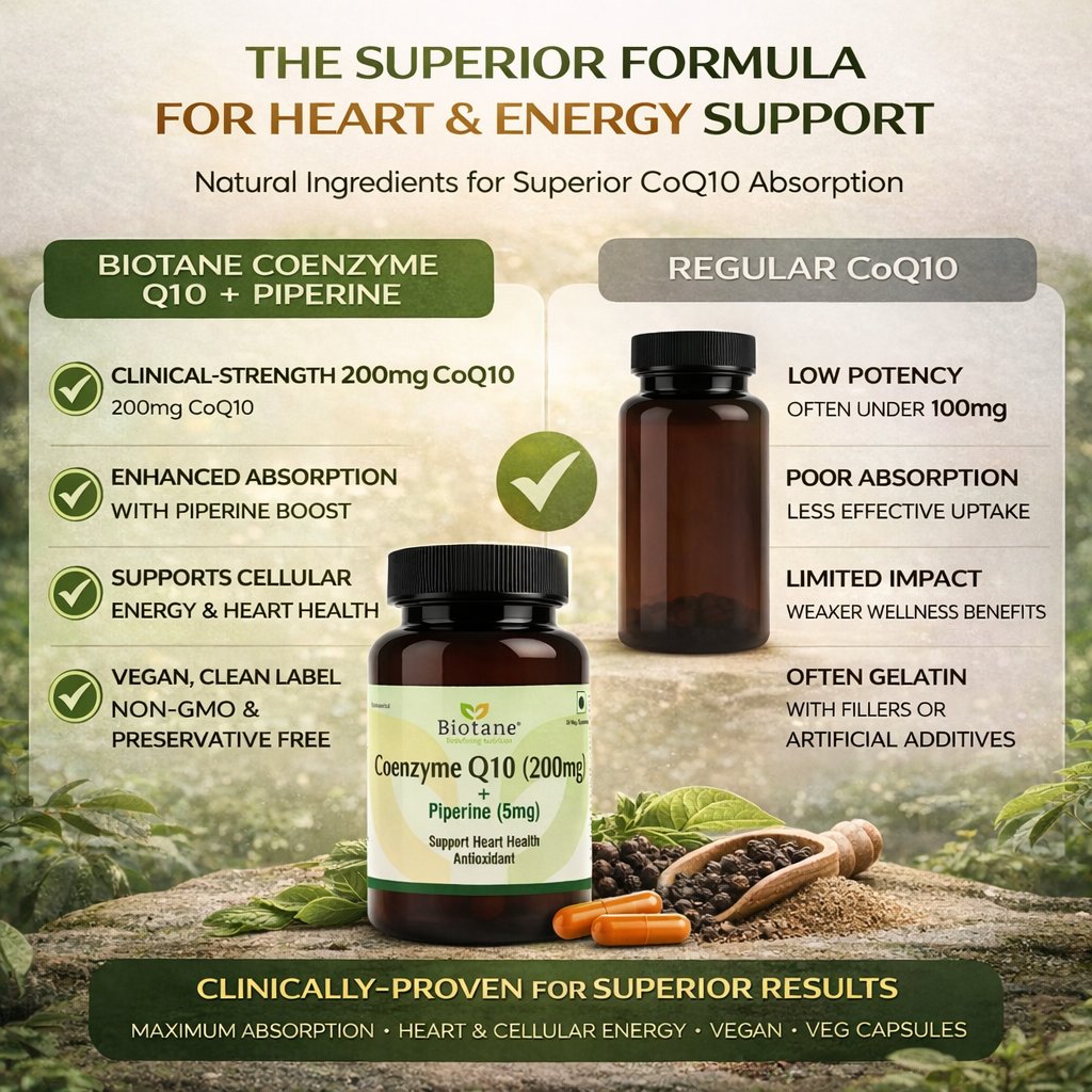 Biotane Coenzyme Q10 Capsules with Piperine 5mg