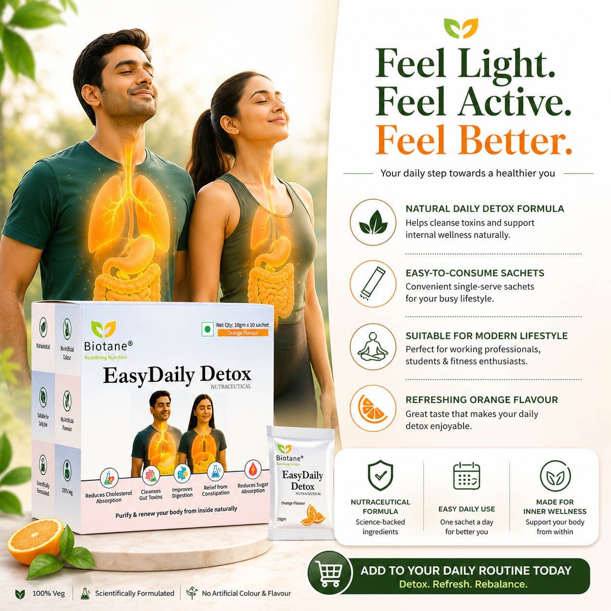 Biotane EasyDaily Detox for instant Gut Cleanse