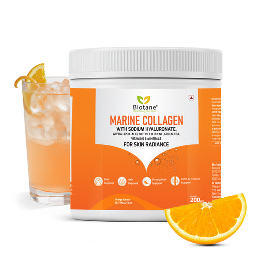 Biotane Marine Collagen with Sodium Hyaluronate, Biotin, Alpha Lipoic Acid, Lycopene, Green Tea, Vitamins & Minerals | Advanced Skin, Hair, Nail, Joint & Bone Support | Hydration, Anti-Aging & Overall Wellness | 25 Servings