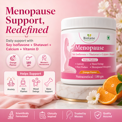 Biotane Menopause Supplement – Daily Nutritional Support | Orange Flavour