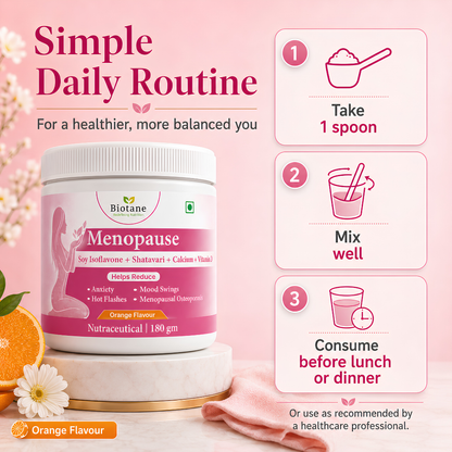 Biotane Menopause Supplement – Daily Nutritional Support | Orange Flavour