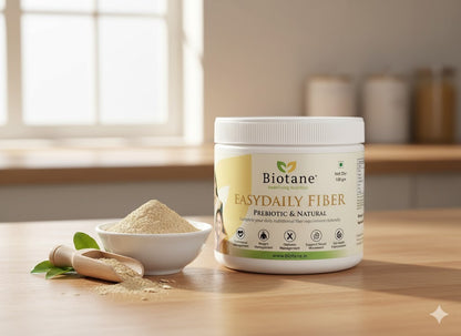 Biotane EasyDaily Fiber | Prebiotic Fiber for Gut Health Support  |  Unflavored  | 100 gm Pack