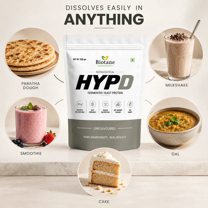 HYPD Unflavoured Fermented Yeast Protein Powder 500g – unflavoured yeast protein image 3